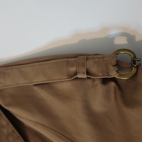 Etienne Aigner Tan Trench Coat Classic Relaxed Fit - Picture 6 of 16